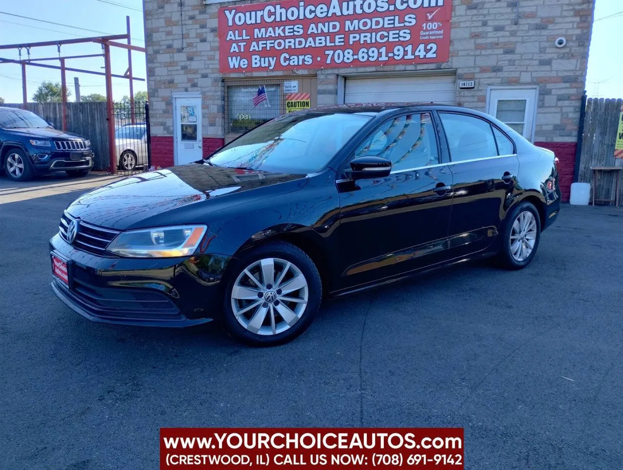 Black 2015 Volkswagen Jetta Sedan Sport 4dr Sedan 6A PZEV for sale in Crestwood, IL