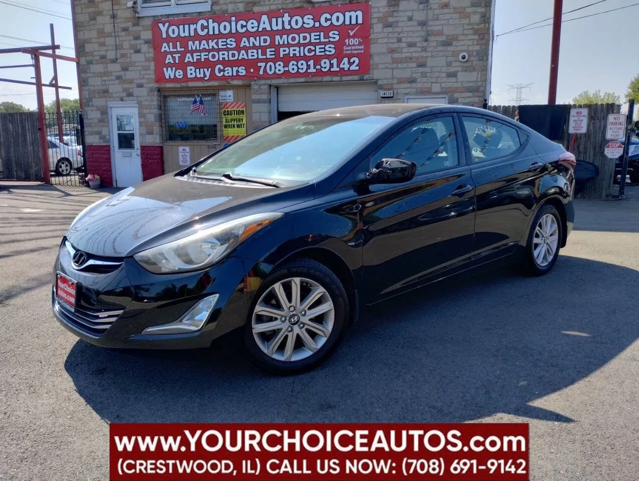 Black 2015 Hyundai Elantra SE for sale in Crestwood, IL