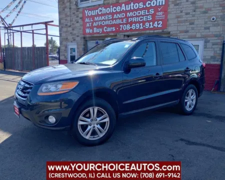 Blue 2010 Hyundai Santa Fe SE for sale in Crestwood, IL