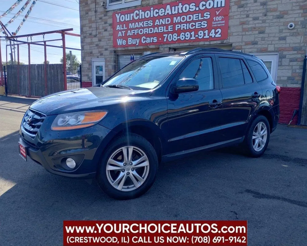 Blue 2010 Hyundai Santa Fe SE for sale in Crestwood, IL