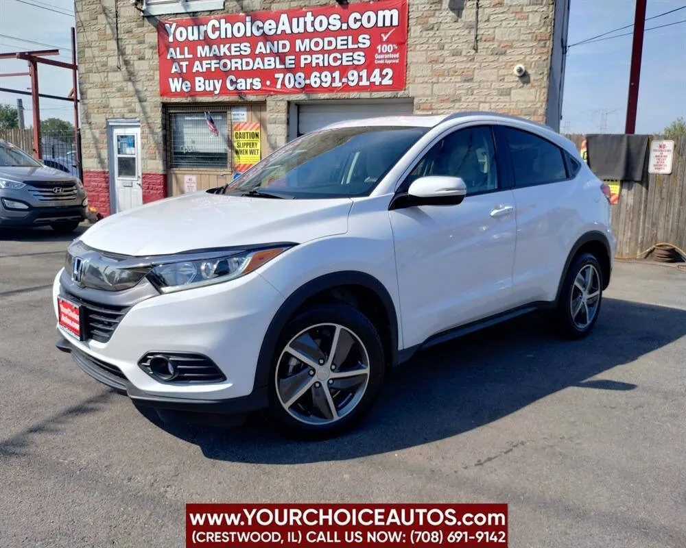 White 2021 Honda HR-V EX for sale in Crestwood, IL