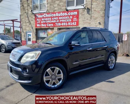 Black 2011 GMC Acadia Denali for sale in Crestwood, IL