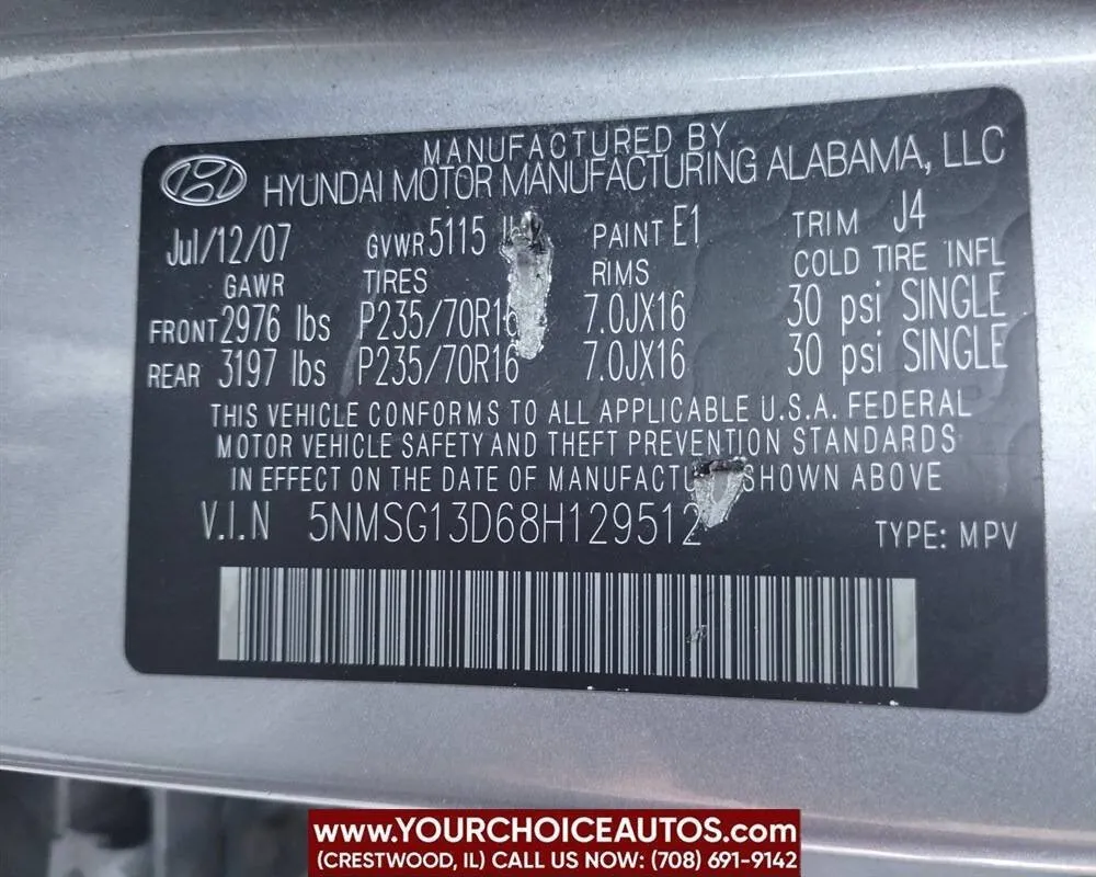 2008 Hyundai Santa Fe GLS - Photo 37