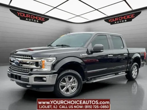 Black 2019 Ford F-150 XLT 4x4 4dr SuperCrew 5.5 ft. SB for sale in Joliet, IL
