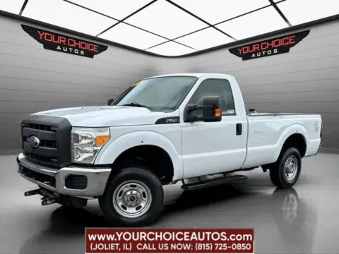 White 2012 Ford Super Duty F-250 SRW XL 4x4 2dr Regular Cab 8 ft. LB Pickup for sale in Joliet, IL