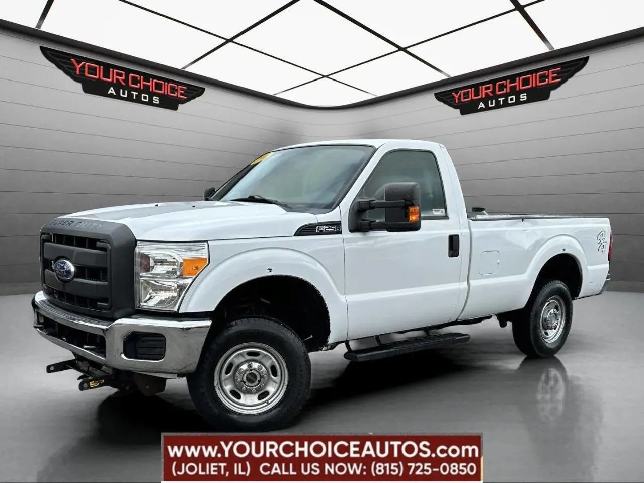 White 2012 Ford Super Duty F-250 SRW XL 4x4 2dr Regular Cab 8 ft. LB Pickup for sale in Joliet, IL