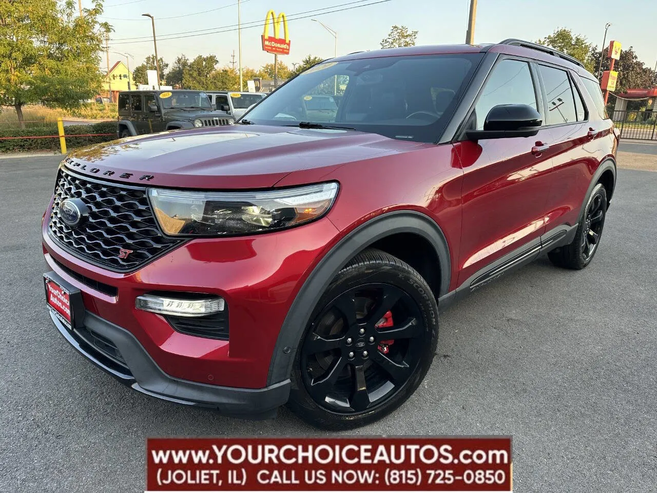 Red 2020 Ford Explorer ST for sale in Joliet, IL