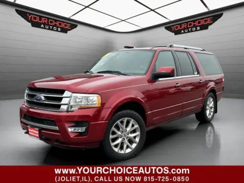 Red 2017 Ford Expedition EL Limited for sale in Joliet, IL