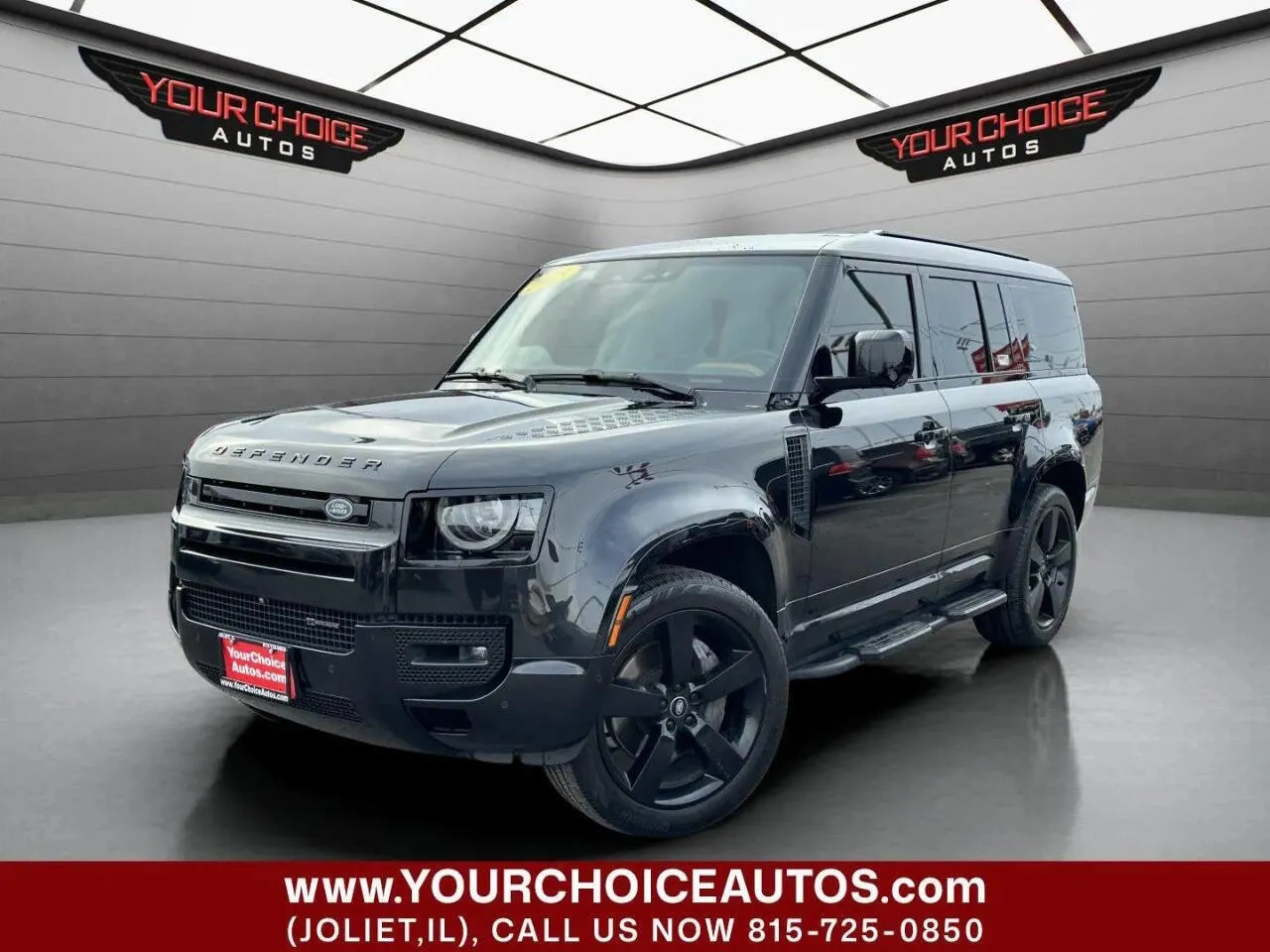 Black 2023 Land Rover Defender X-Dynamic SE for sale in Joliet, IL