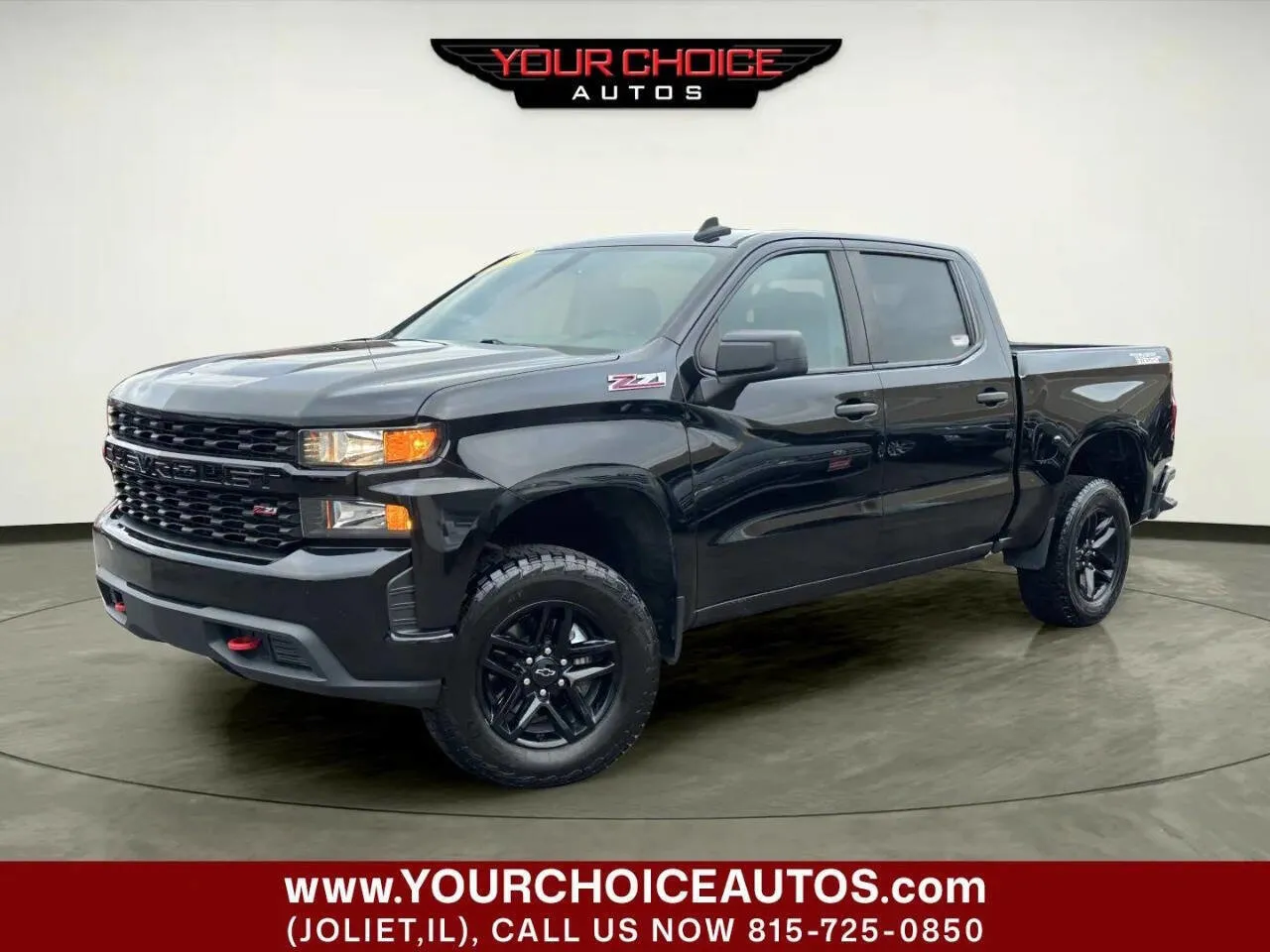 Black 2021 Chevrolet Silverado 1500 Custom Trail Boss for sale in Joliet, IL