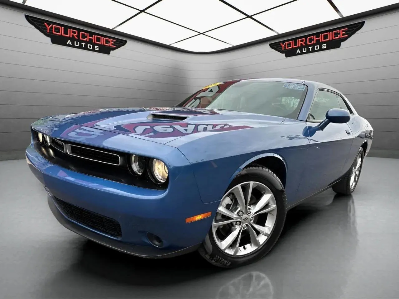 Blue 2021 Dodge Challenger SXT for sale in Joliet, IL