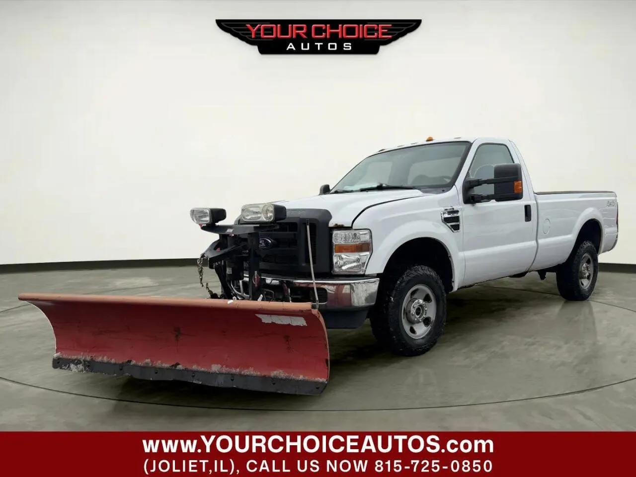 White 2009 Ford Super Duty F-250 SRW XL 4x4 2dr Regular Cab 8 ft. LB for sale in Joliet, IL