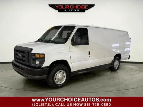 White 2010 Ford Econoline Cargo Van E 350 SD 3dr Extended Cargo Van for sale in Joliet, IL