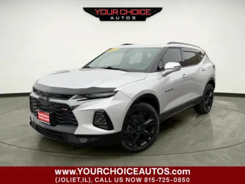 Silver 2022 Chevrolet Blazer RS for sale in Joliet, IL