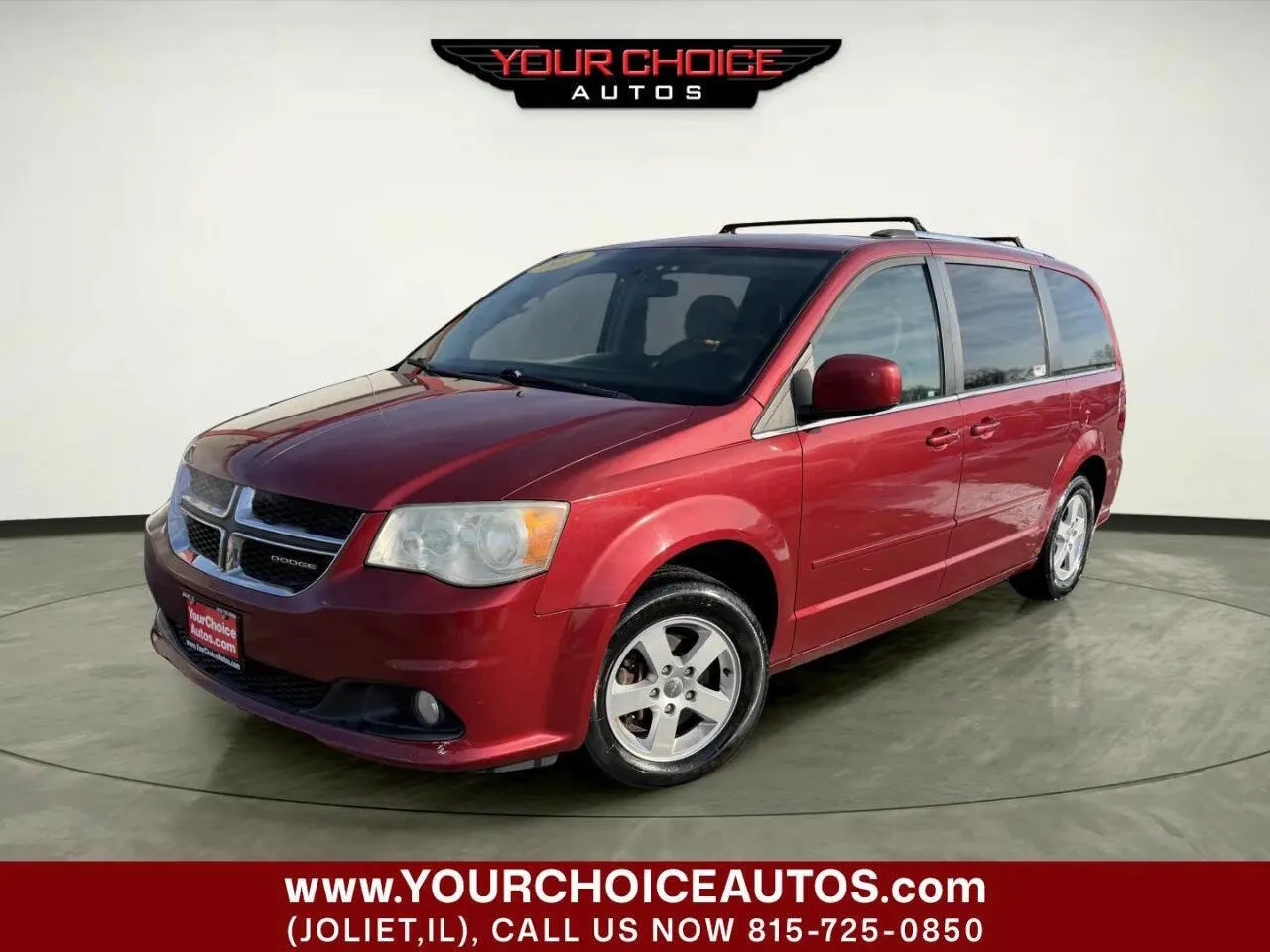 Red 2011 Dodge Grand Caravan Crew for sale in Joliet, IL
