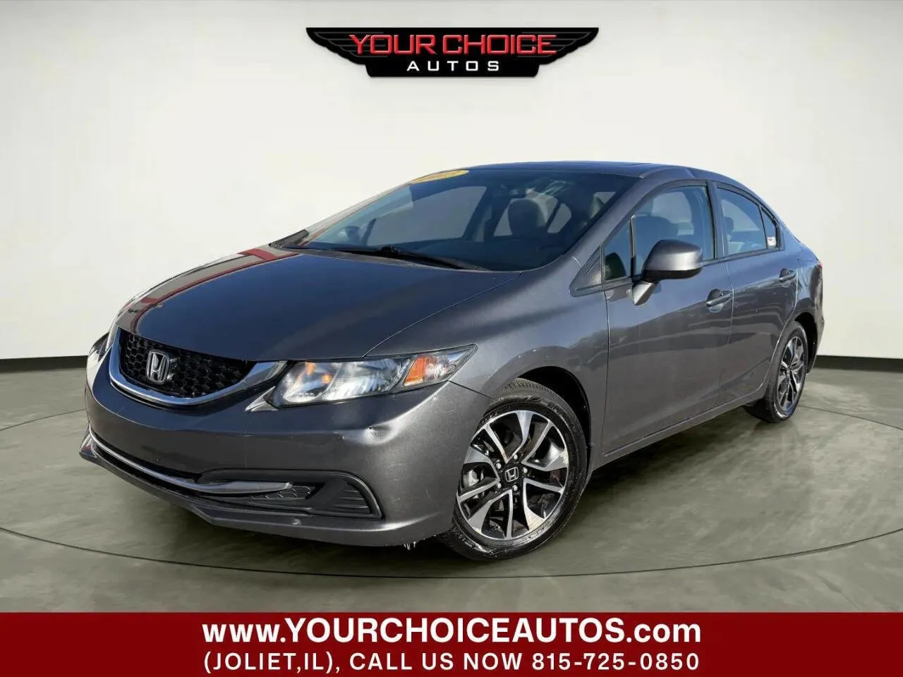 Gray 2013 Honda Civic Sdn EX for sale in Joliet, IL
