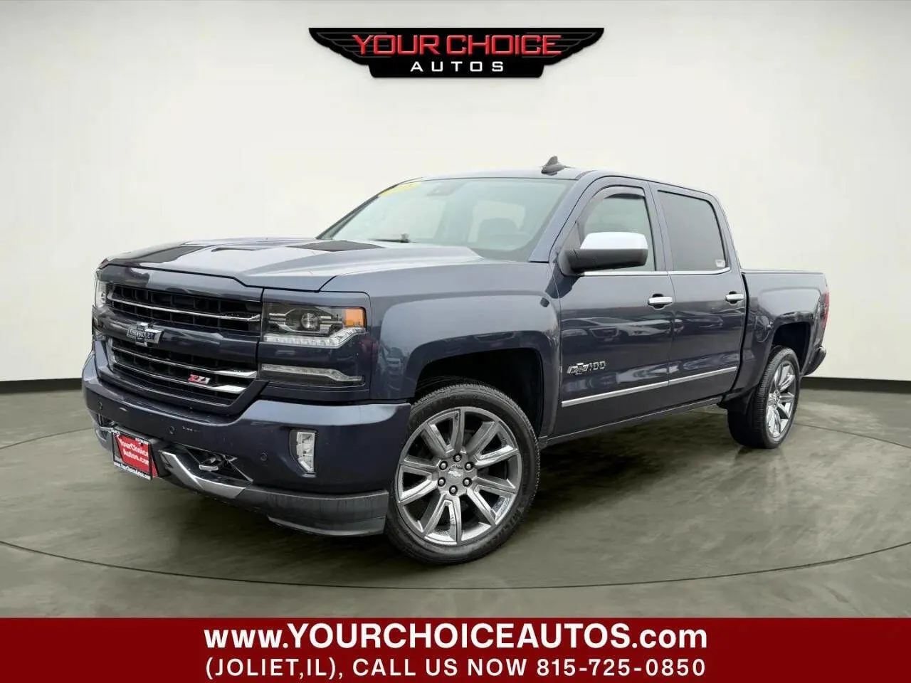 Blue 2018 Chevrolet Silverado 1500 LTZ for sale in Joliet, IL