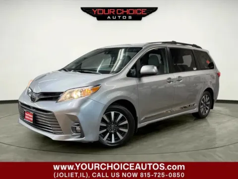 Silver 2019 Toyota Sienna XLE 7 Passenger AWD 4dr Mini Van for sale in Joliet, IL