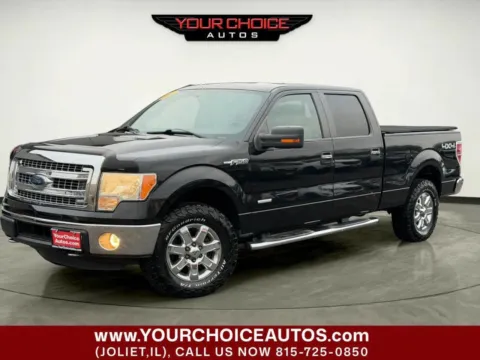 Black 2014 Ford F-150 XLT 4x4 4dr SuperCrew Styleside 5.5 ft. SB for sale in Joliet, IL