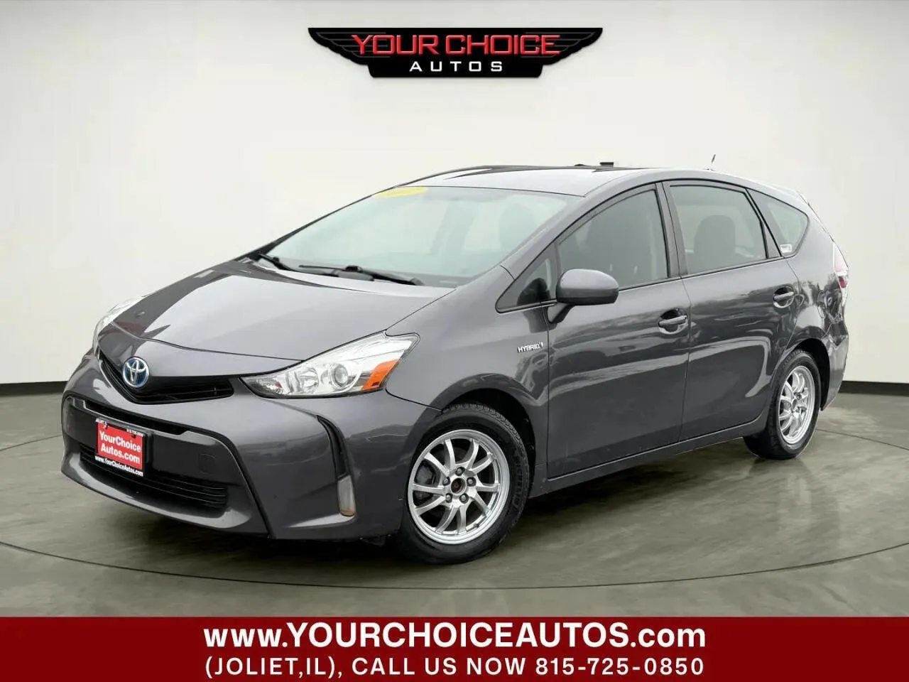 Gray 2017 Toyota Prius v Five 4dr Wagon for sale in Joliet, IL