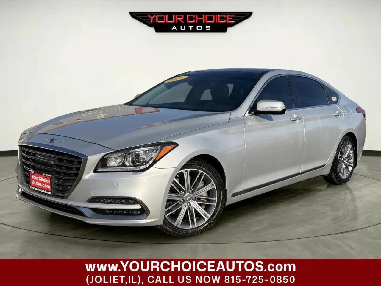 Silver 2018 Genesis G80 3.8L for sale in Joliet, IL