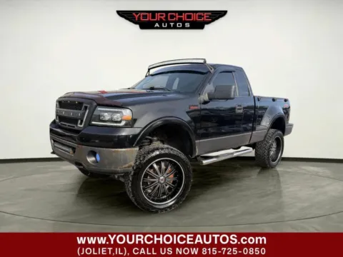 Black 2006 Ford F-150 XLT 2dr Regular Cab 4WD Flareside 6.5 ft. SB for sale in Joliet, IL