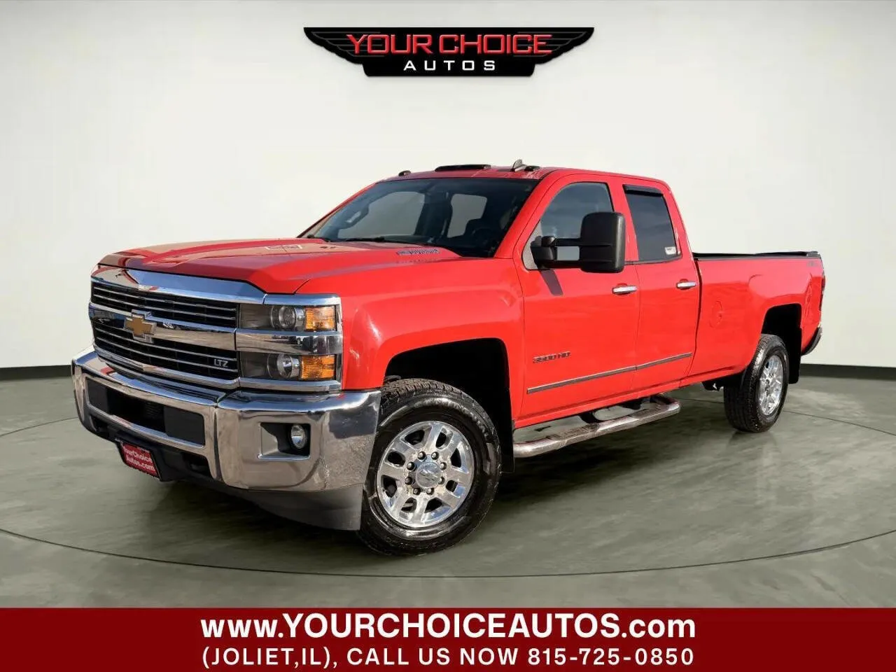 Red 2015 Chevrolet Silverado 3500HD LTZ for sale in Joliet, IL