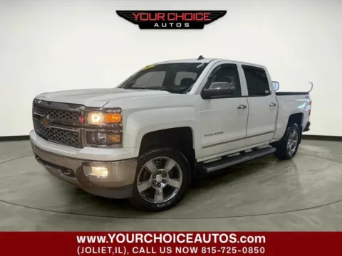 White 2014 Chevrolet Silverado 1500 LTZ for sale in Joliet, IL