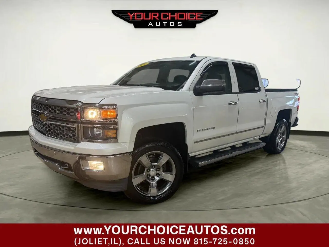 White 2014 Chevrolet Silverado 1500 LTZ for sale in Joliet, IL