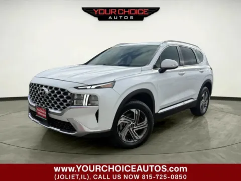 White 2021 Hyundai Santa Fe SEL for sale in Joliet, IL