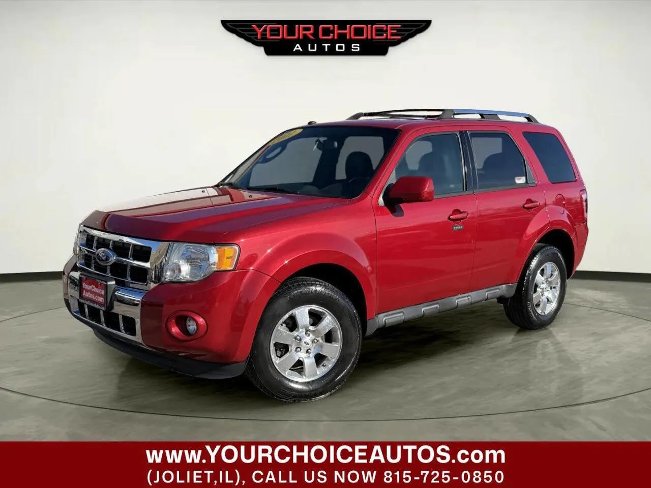 Red 2011 Ford Escape Limited for sale in Joliet, IL