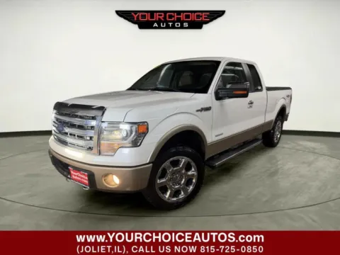 White 2013 Ford F-150 Lariat 4x4 4dr SuperCab Styleside 6.5 ft. SB for sale in Joliet, IL