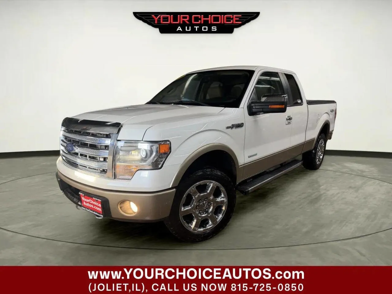White 2013 Ford F-150 Lariat 4x4 4dr SuperCab Styleside 6.5 ft. SB for sale in Joliet, IL