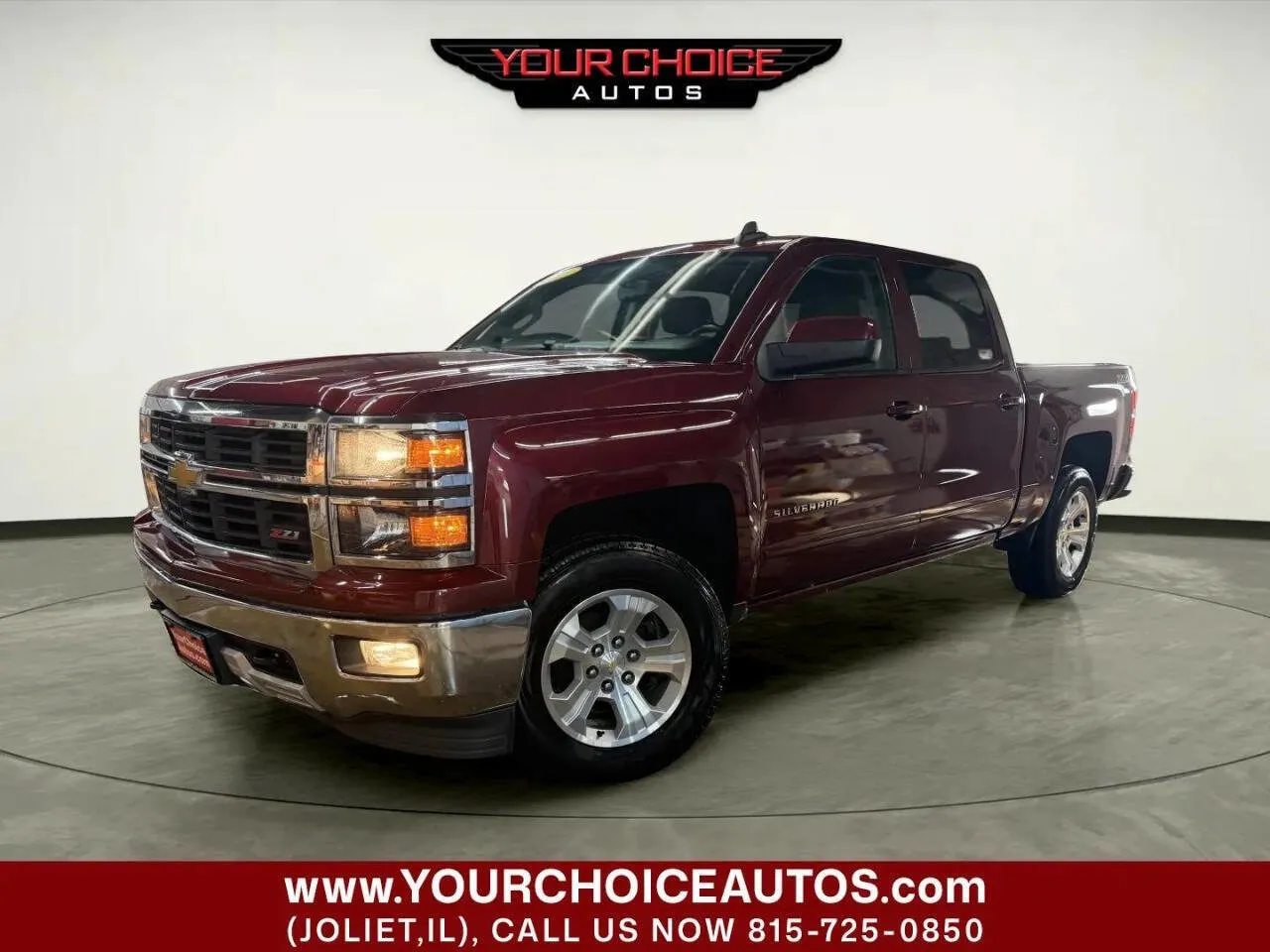 Red 2015 Chevrolet Silverado 1500 LT for sale in Joliet, IL