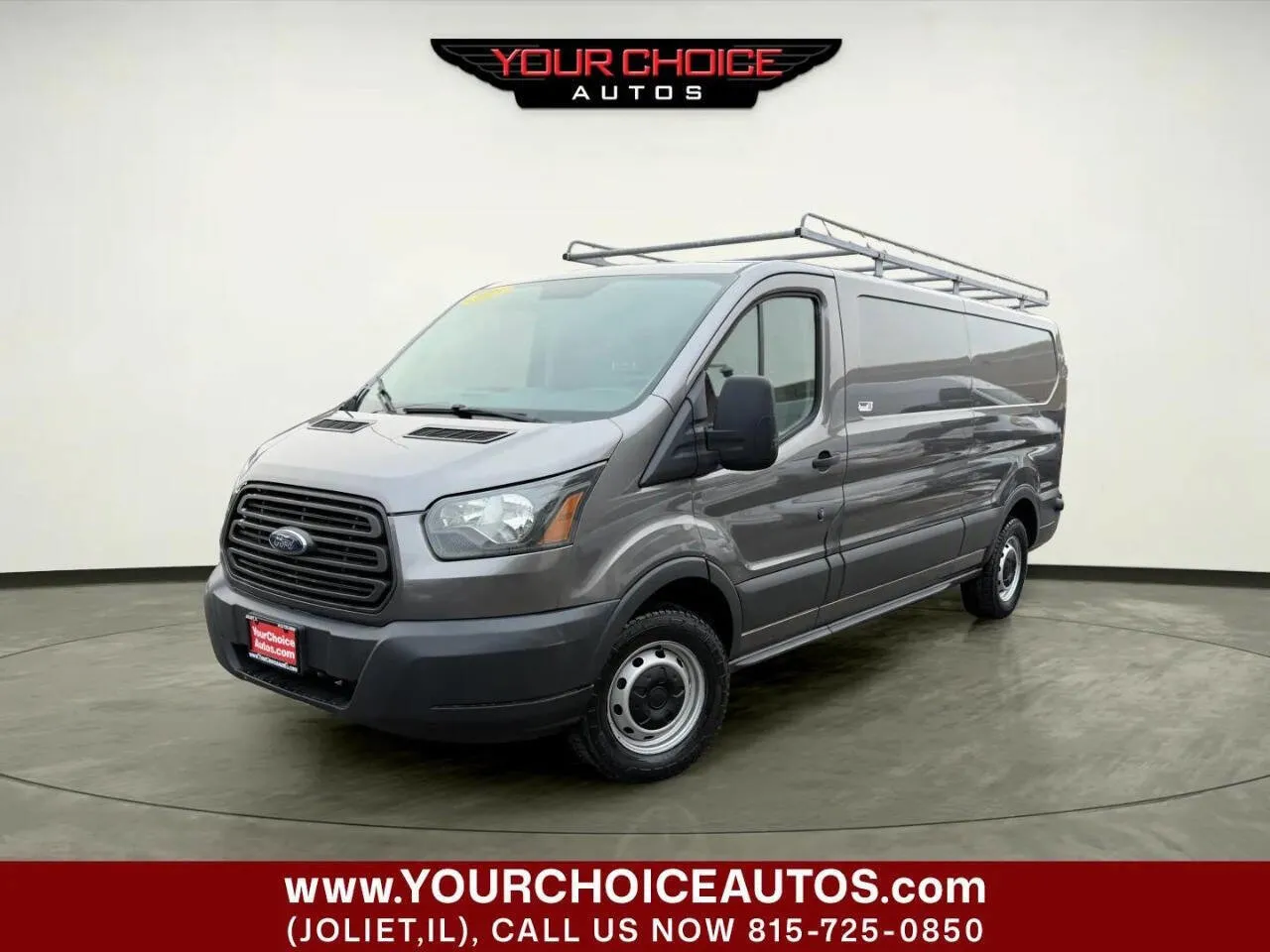 Gray 2015 Ford Transit Cargo Van 150 3dr LWB Low Roof Cargo Van w/Sliding Passenger Side Door for sale in Joliet, IL
