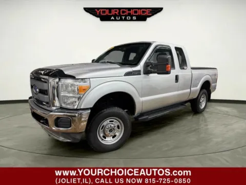 Silver 2015 Ford Super Duty F-250 SRW XL 4x4 4dr SuperCab 6.8 ft. SB Pickup for sale in Joliet, IL