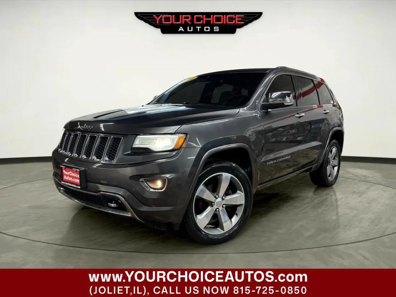 Gray 2014 Jeep Grand Cherokee Overland for sale in Joliet, IL