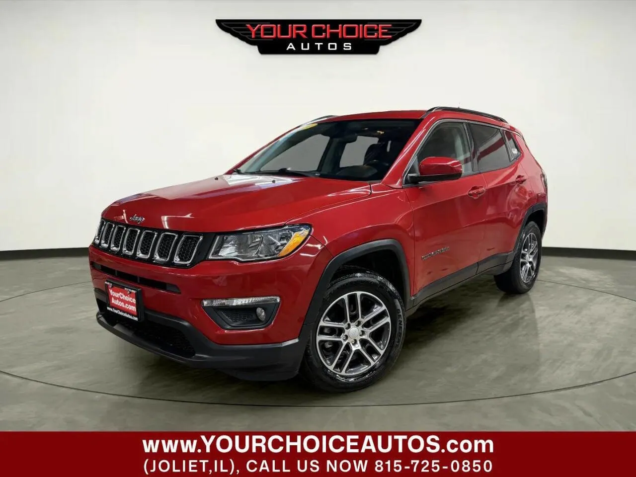 Red 2019 Jeep Compass Latitude for sale in Joliet, IL