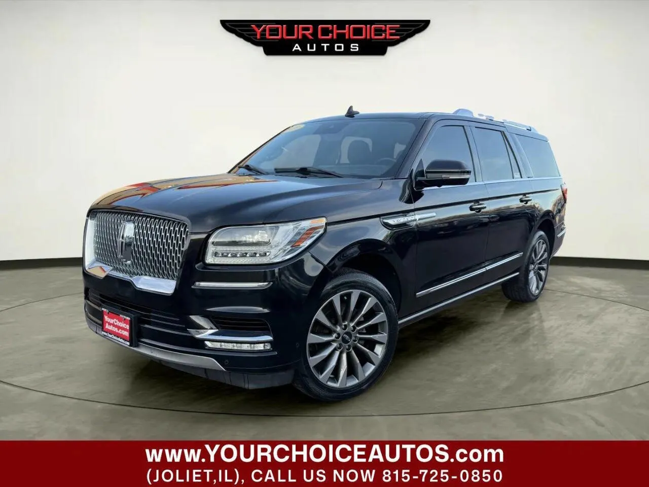 Black 2020 Lincoln Navigator L Reserve for sale in Joliet, IL