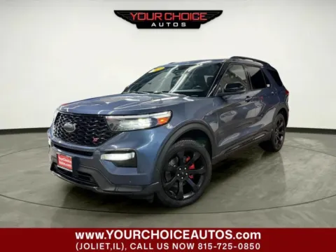 Blue 2021 Ford Explorer ST for sale in Joliet, IL