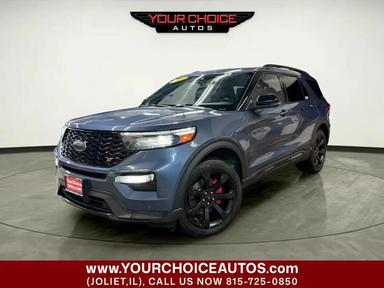 Blue 2021 Ford Explorer ST for sale in Joliet, IL