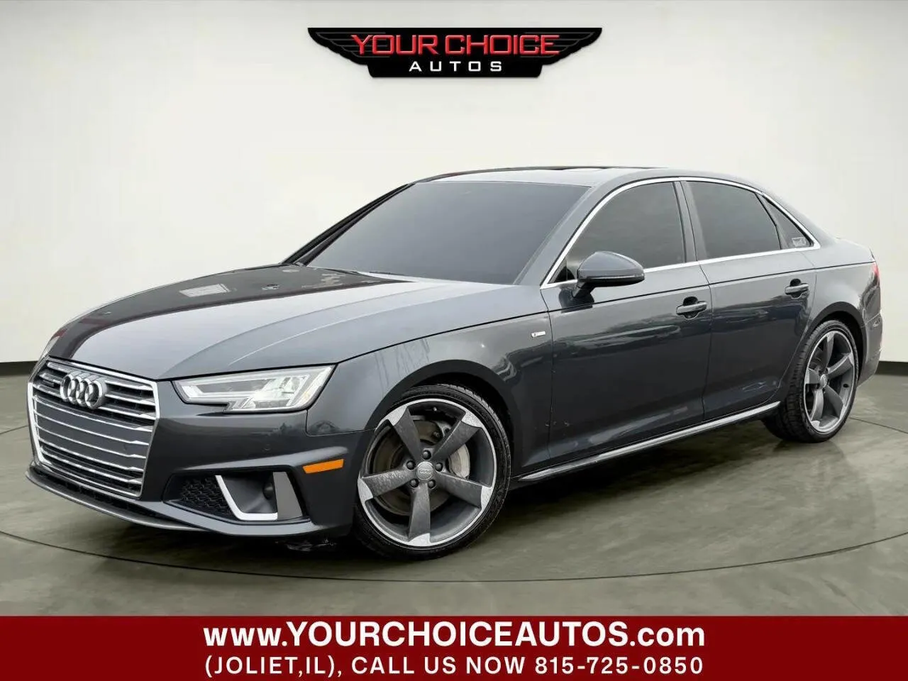 Black 2019 Audi A4 Premium Plus for sale in Joliet, IL