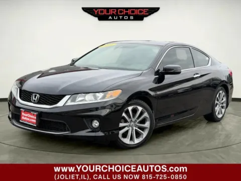 Black 2014 Honda Accord Coupe EX-L for sale in Joliet, IL