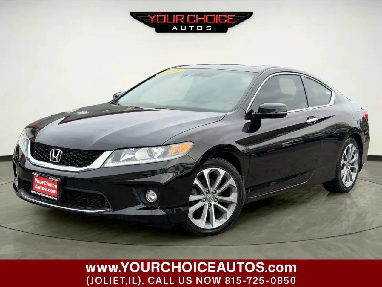 Black 2014 Honda Accord Coupe EX-L for sale in Joliet, IL