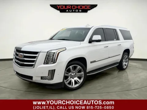 White 2017 Cadillac Escalade ESV Luxury for sale in Joliet, IL
