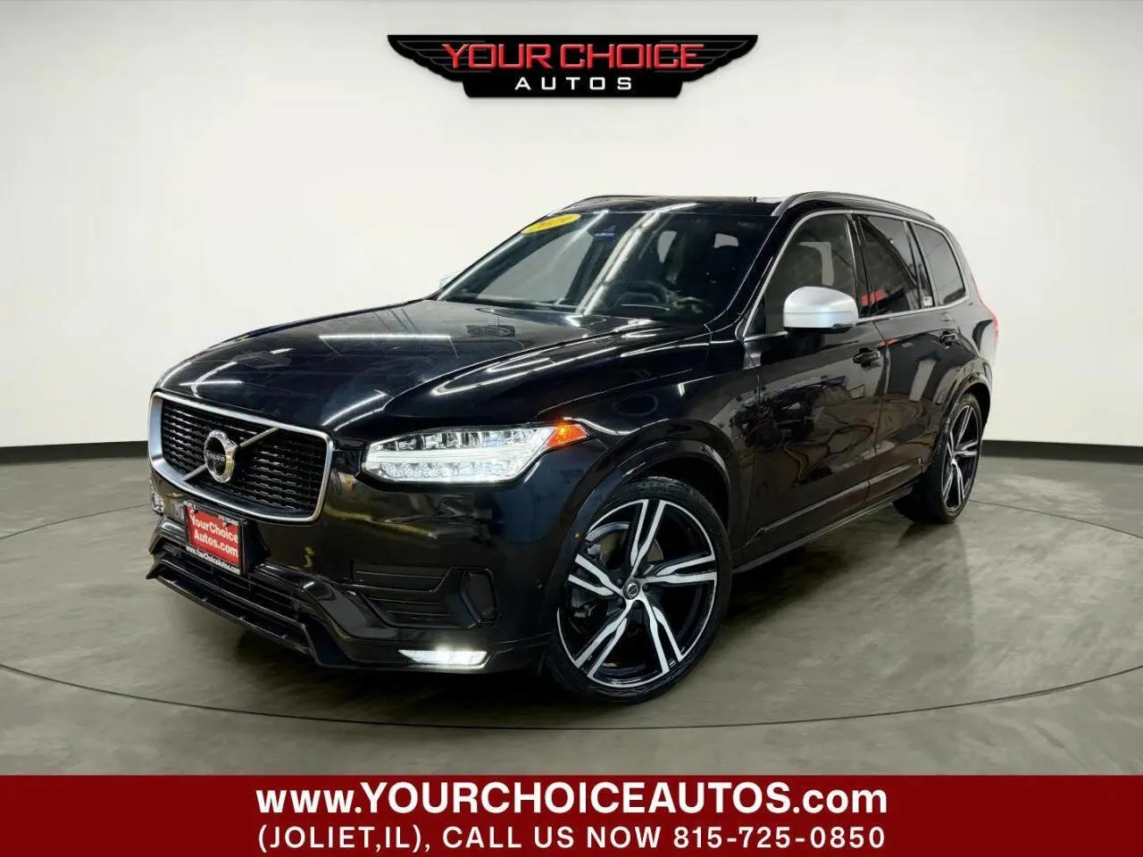 Black 2019 Volvo XC90 R-Design for sale in Joliet, IL