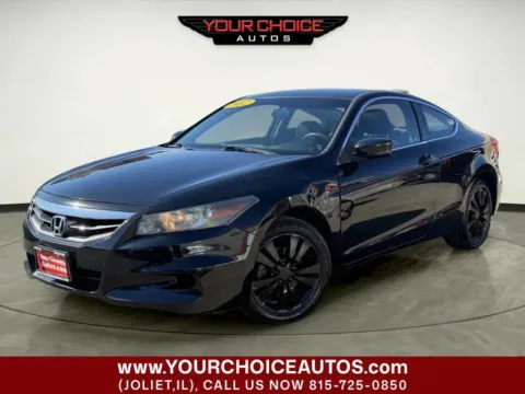Black 2012 Honda Accord Cpe EX for sale in Joliet, IL