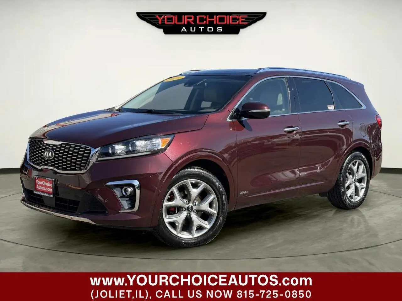 Red 2019 Kia Sorento SX V6 for sale in Joliet, IL