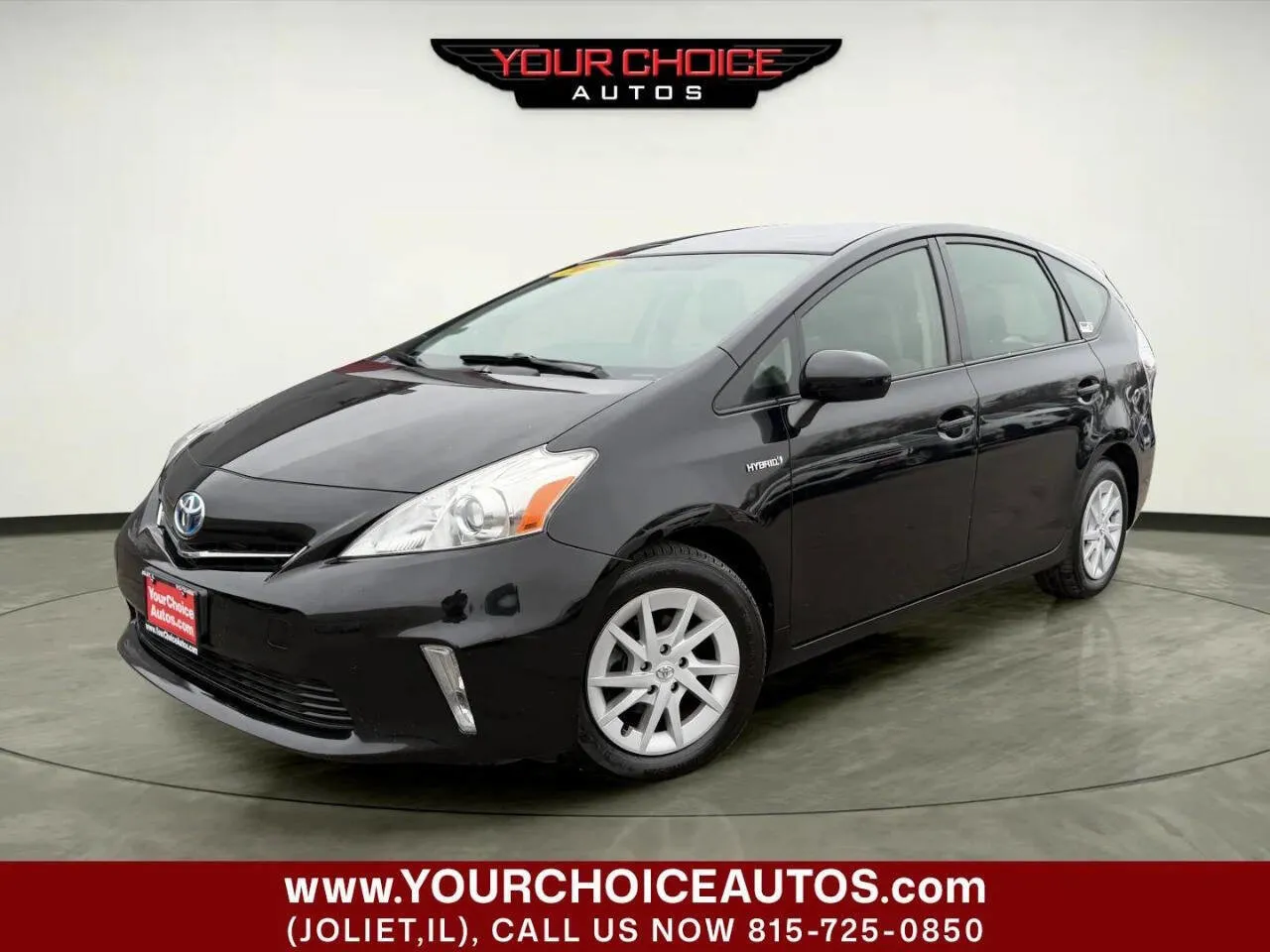 Black 2014 Toyota Prius v Three 4dr Wagon for sale in Joliet, IL