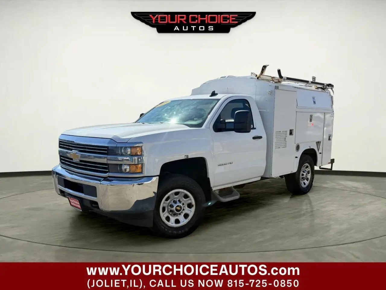 White 2015 Chevrolet Silverado 3500HD Built After Aug 14 Work Truck for sale in Joliet, IL